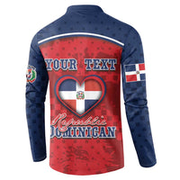 Personalized Dominican Republic Button Sweatshirt Dimelo Ke Lo Ke - Wonder Print Shop