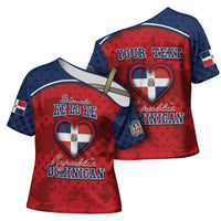 Personalized Dominican Republic Cross Shoulder Shirt Dimelo Ke Lo Ke - Wonder Print Shop