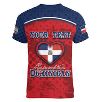 Personalized Dominican Republic Women V-Neck T-Shirt Dimelo Ke Lo Ke - Wonder Print Shop