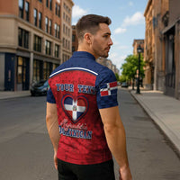 Personalized Dominican Republic Zipper Polo Shirt Dimelo Ke Lo Ke - Wonder Print Shop