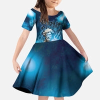 Poseidon Kid Short Sleeve Dress God Of The Sea - Wonder Print Shop