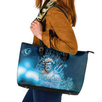 Poseidon Leather Tote Bag God Of The Sea - Wonder Print Shop