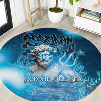 Poseidon Round Carpet God Of The Sea - Wonder Print Shop