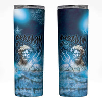 Poseidon Skinny Tumbler God Of The Sea - Wonder Print Shop