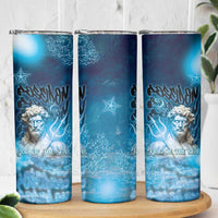 Poseidon Skinny Tumbler God Of The Sea - Wonder Print Shop