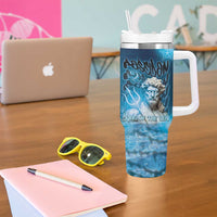 Poseidon Tumbler With Handle God Of The Sea - Wonder Print Shop