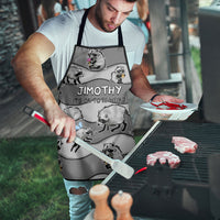 Jimothy The Raccoon Apron It's Ok To Be Weird Raccoons Cute Sketch Pattern