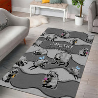 Jimothy The Raccoon Area Rug It's Ok To Be Weird Raccoons Cute Sketch Pattern