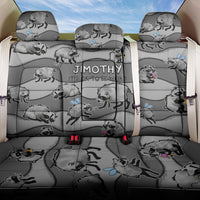 Jimothy The Raccoon Back Car Seat Cover It's Ok To Be Weird Raccoons Cute Sketch Pattern