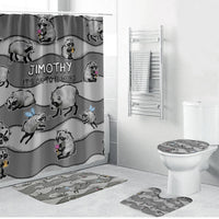 Jimothy The Raccoon Bathroom Set It's Ok To Be Weird Raccoons Cute Sketch Pattern