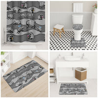 Jimothy The Raccoon Bathroom Set It's Ok To Be Weird Raccoons Cute Sketch Pattern