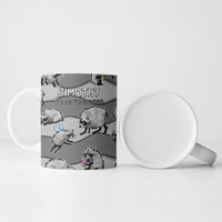 Jimothy The Raccoon Ceramic Mug It's Ok To Be Weird Raccoons Cute Sketch Pattern