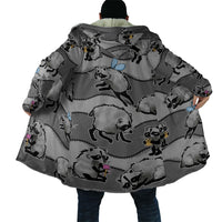 Jimothy The Raccoon Cloak It's Ok To Be Weird Raccoons Cute Sketch Pattern
