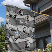 Jimothy The Raccoon Garden Flag It's Ok To Be Weird Raccoons Cute Sketch Pattern