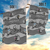 Jimothy The Raccoon Garden Flag It's Ok To Be Weird Raccoons Cute Sketch Pattern