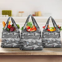 Jimothy The Raccoon Grocery Bag It's Ok To Be Weird Raccoons Cute Sketch Pattern