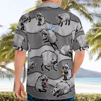 Jimothy The Raccoon Hawaiian Shirt It's Ok To Be Weird Raccoons Cute Sketch Pattern