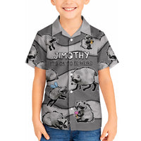 Jimothy The Raccoon Hawaiian Shirt It's Ok To Be Weird Raccoons Cute Sketch Pattern