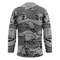 Jimothy The Raccoon Hockey Jersey It's Ok To Be Weird Raccoons Cute Sketch Pattern