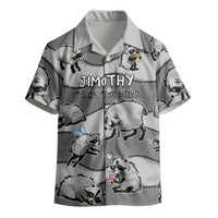 Jimothy The Raccoon Kid Hawaiian Shirt It's Ok To Be Weird Raccoons Cute Sketch Pattern