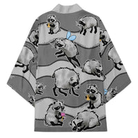 Jimothy The Raccoon Kimono It's Ok To Be Weird Raccoons Cute Sketch Pattern