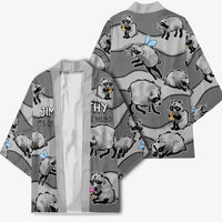 Jimothy The Raccoon Kimono It's Ok To Be Weird Raccoons Cute Sketch Pattern
