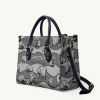 Jimothy The Raccoon Leather Bag It's Ok To Be Weird Raccoons Cute Sketch Pattern
