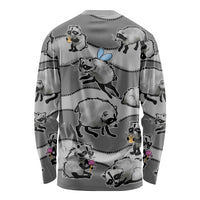 Jimothy The Raccoon Long Sleeve Shirt It's Ok To Be Weird Raccoons Cute Sketch Pattern