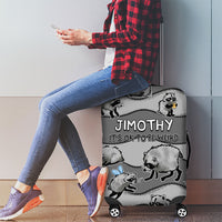 Jimothy The Raccoon Luggage Cover It's Ok To Be Weird Raccoons Cute Sketch Pattern