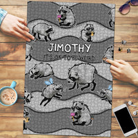 Jimothy The Raccoon Puzzle It's Ok To Be Weird Raccoons Cute Sketch Pattern