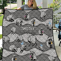 Jimothy The Raccoon Quilt It's Ok To Be Weird Raccoons Cute Sketch Pattern