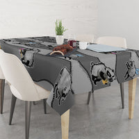 Jimothy The Raccoon Tablecloth It's Ok To Be Weird Raccoons Cute Sketch Pattern