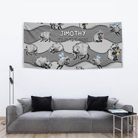 Jimothy The Raccoon Tapestry It's Ok To Be Weird Raccoons Cute Sketch Pattern
