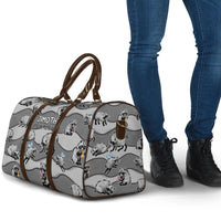 Jimothy The Raccoon Travel Bag It's Ok To Be Weird Raccoons Cute Sketch Pattern
