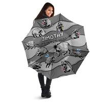 Jimothy The Raccoon Umbrella It's Ok To Be Weird Raccoons Cute Sketch Pattern