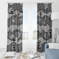 Jimothy The Raccoon Window Curtain It's Ok To Be Weird Raccoons Cute Sketch Pattern