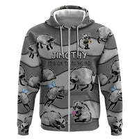 Jimothy The Raccoon Zip Hoodie It's Ok To Be Weird Raccoons Cute Sketch Pattern