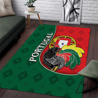 Portugal Area Rug Rooster With Coat Of Arms - Wonder Print Shop