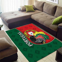 Portugal Area Rug Rooster With Coat Of Arms - Wonder Print Shop