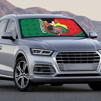 Portugal Auto Sun Shade Rooster With Coat Of Arms - Wonder Print Shop