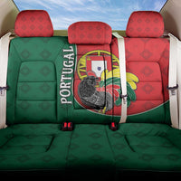 Portugal Back Car Seat Cover Rooster With Coat Of Arms - Wonder Print Shop