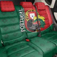 Portugal Back Car Seat Cover Rooster With Coat Of Arms - Wonder Print Shop