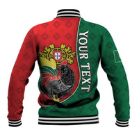 Personalized Portugal Baseball Jacket Rooster With Coat Of Arms - Wonder Print Shop
