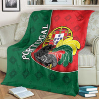 Portugal Blanket Rooster With Coat Of Arms - Wonder Print Shop