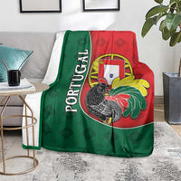 Portugal Blanket Rooster With Coat Of Arms - Wonder Print Shop