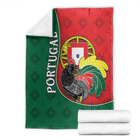 Portugal Blanket Rooster With Coat Of Arms - Wonder Print Shop