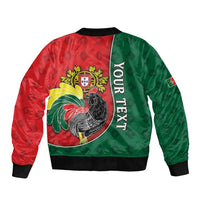 Personalized Portugal Bomber Jacket Rooster With Coat Of Arms - Wonder Print Shop