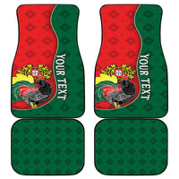Personalized Portugal Car Mats Rooster With Coat Of Arms - Wonder Print Shop