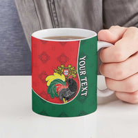 Personalized Portugal Ceramic Mug Rooster With Coat Of Arms - Wonder Print Shop