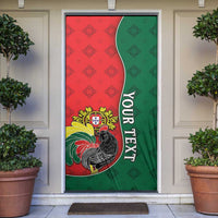 Personalized Portugal Door Cover Rooster With Coat Of Arms - Wonder Print Shop